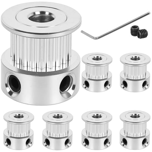 6 Pack GT2 Timing Belt Pulley 20 Teeth,5mm bore,synchronous Pulley - size: 20T-B5-6