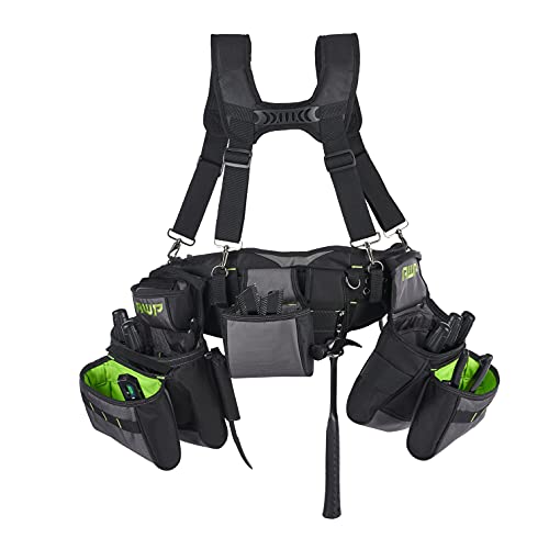 AWP Tool Belt Tool Rig, Durable Premium Utility Belt Organizer for Men & Women, Utility Work, Electrician, Mechanic - style: TrapJaw Pro Tool Rig