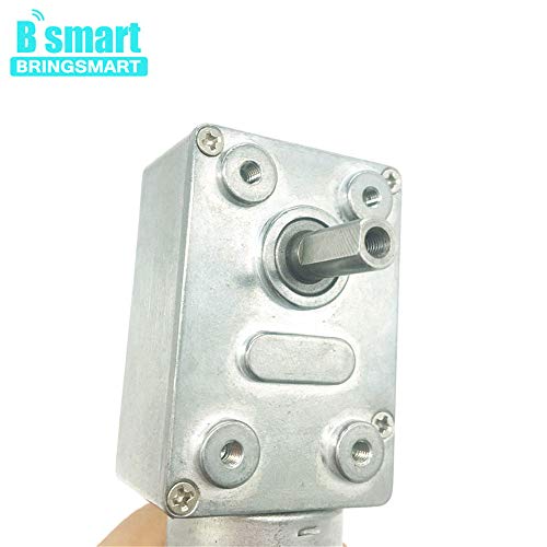 BRINGSMART JGY-370 12V 210rpm DC Worm Gear Motor Self-Lock Electric Motor - size: 12V 210rpm
