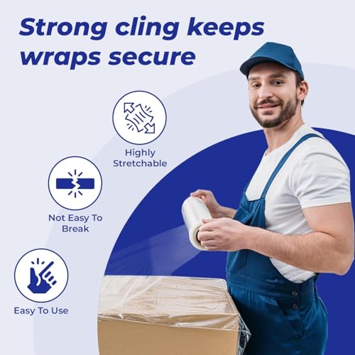 Rosmonde Bulk Plastic Wrap for Moving, 128 Pack, True 18" x 1500 ft - color: Clear, size: 128 Pack | Express Pallet
