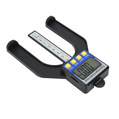 Electronic Height Depth Digital Display, Accuracy Measuring Tool 0,80mm with Large Scale Screen, Magnetic for Woodworking Ruler