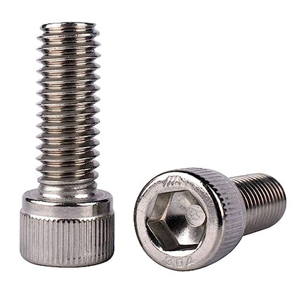 3/8-16 x 1-1/4" Allen Hex Socket Head Screw Bolt, 304 Stainless Steel 18-8, UNC Machine Full Thread, Pack of 10 - size: 3/8-16 x 1-1/4" (10 PCS)