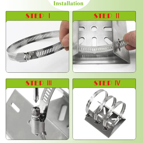Universal Wall Mounting Bracket with 3 Loops - size: 1Pack