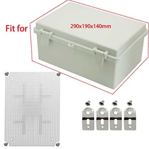 Zulkit Junction Box Mounting Plates (11.42" x 7.48" x 5.51") - size: 11.42" x 7.48" x 5.51"