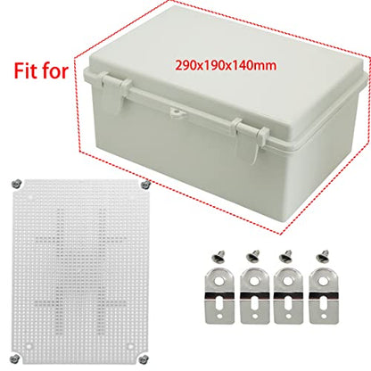 Zulkit Junction Box Mounting Plates (11.42" x 7.48" x 5.51") - size: 11.42" x 7.48" x 5.51"