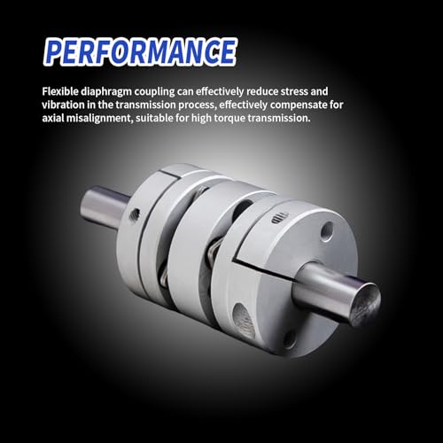 11mm to 14mm Flexible Diaphragm Coupling, D32 L28 Aluminium 1 Diaphragm Motor Shaft Coupler for 3D Printer CNC Machine Servo Stepped Motor - color: FDC-32x28-11x14