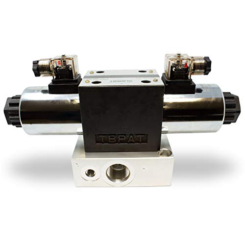 Electric Hydraulic Double Acting Directional Control Valve, 1 Spool, 25 GPM (D Spool, Motor Control, 12 Volt) - style: D Spool (Motor Control) 12 Volt