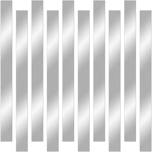 10 Pcs 304 Stainless Steel Strips(12"x 1"x 0.02" Thickness) - size: (12"x 1")*10Pcs, style: (12"x 1")*10Pcs