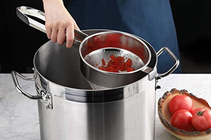 New Star Foodservice 42566 3-Piece Stainless Steel China Cap Strainer Set