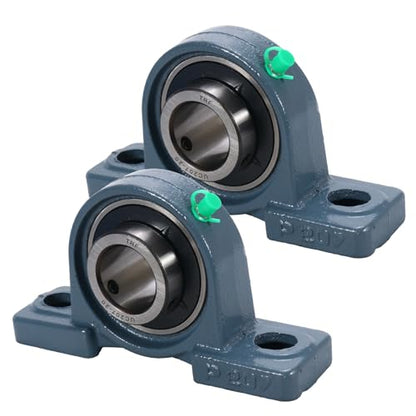 UCP207-20 Pillow Block Bearing,1-1/4" Bore Mounted Pillow Bearing Cast Iron Base -Self Aligning Chrome Bearing,4 Pcs - style: UCP207-20