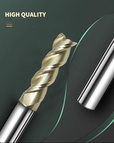 GBJ 3/4" Long Carbide Square End Mill 3 Flutes Multi Material CNC Milling - size: 0.75 inch