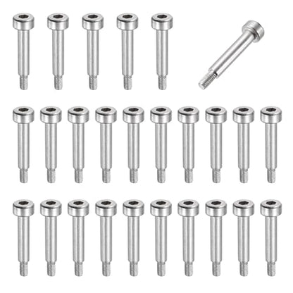 MECCANIXITY 26 Pcs 304 Stainless Steel Shoulder Bolt 4mm Shoulder Dia 12mm Shoulder Length M3x0.5 Thread Hex Socket Shoulder Bolts for Hydraulic Injection Molding Machinery Industries - size: 4mm x 12mm