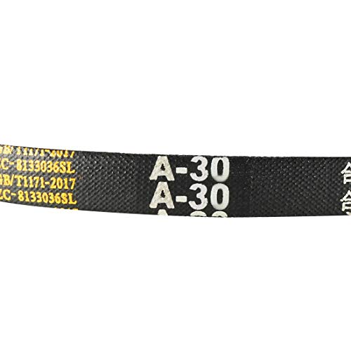 uxcell A30 Drive V-Belts 30" Inner Length 13mm Width 8mm Thick JIS Standard A-Section Rubber Drive Transmission Belt - size: 30"