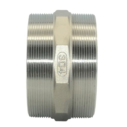 4"x4" NPT Male Threaded Hex Nipple,Stainless Steel 304 Quick Coupler Pipe Fitting (4") - size: 4 Inch