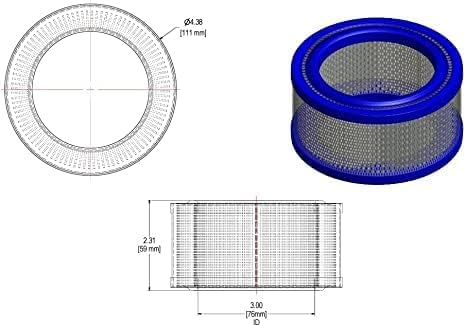 Replacement Air Intake Filter For Saylor Beall 6106
