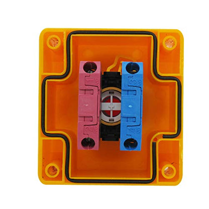 TWTADE/1NO 1NC Red Lamp Self Locking Emergency Stop Mushroom Switch Push Button Station 660V 10A Stop Switch Box YW1B-V4E11R-BOX - color: Red with Box/YW1B-V4E11R, size: 1NO 1NC