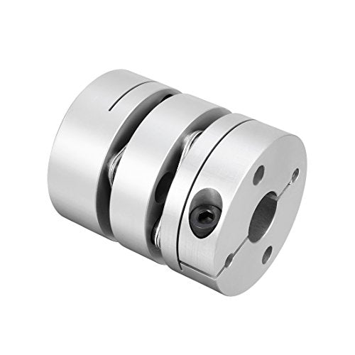 uxcell 15mmx15mm Clamp Tight Motor Shaft 2 Diaphragm Coupling Coupler - size: 15-15mm