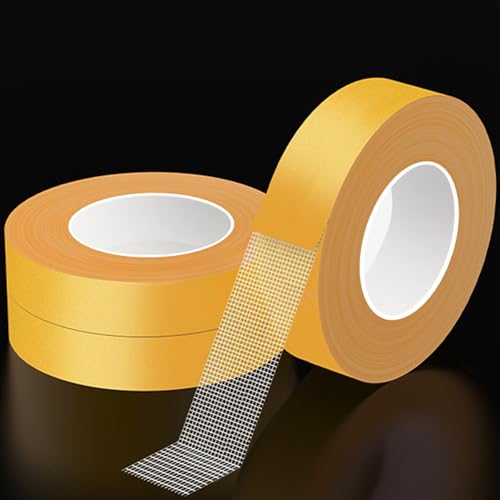 KAIYUER 3 Pack Double Sided Fabric Tape Heavy Duty,1 Inch Wide,Strong Double Sided Tape for Clothes,Crafts,Walls and Woodworker,No Glue Residue High Stickness Mounting Tape,Total Length 198 feet - size: 3Packx1"x66FT
