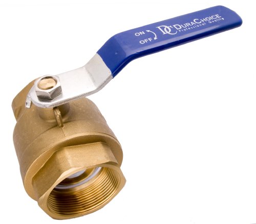 2" Brass Ball Valve Full Port 600 WOG Blue Handle for Water Oil Gas - size: [2"]