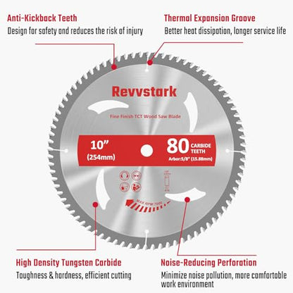 10 Inch 80T Table Saw Blades Circular Saw Blade for Wood Cutting - size: 10 In 80T