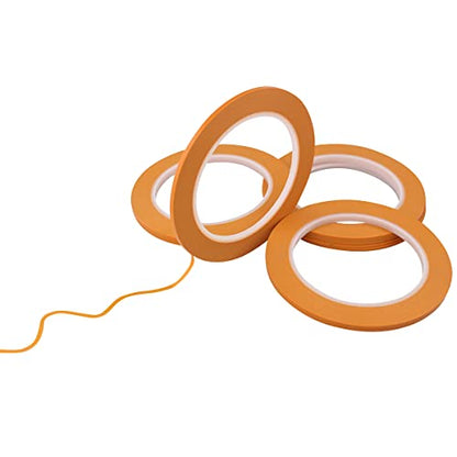 JINBING Pinstripe Masking Tape Fine Line Tape (1/16 in 1/8 inch x 3)