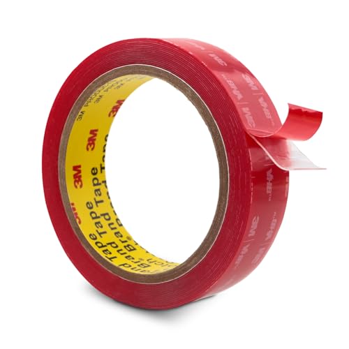 3M Double Sided Mounting Tape Heavy Duty 1''x15.4Ft 0.04in Thick Clear - color: Clear, size: Width 1"