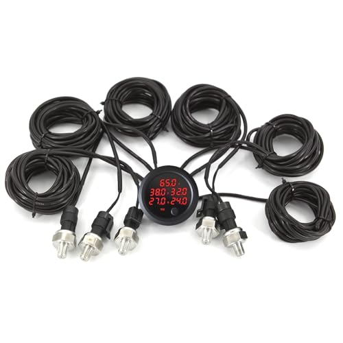 12V Solenoid Valve Air Ride Suspension manifold 8-Valve - color: Red
