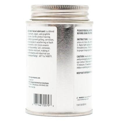 AGS Automotive Solutions Brush Top Can Thread-Magic Anti-Seize Lubricant for Bolts and Screws, 4 oz, High Temperature, Automotive, Home, Shop Lubricant - size: 4oz