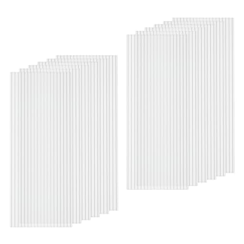 12 PCS Polycarbonate Greenhouse Panels, 60''X 24''X 0.24'' Twin-Wall Roof Panels Sheets, Waterproof UV Protected Plastic Roof Sheeting for Greenhouse Covering - size: 5' X 2' X 0.24" 12Pack