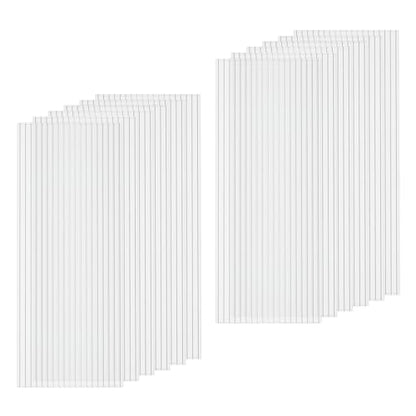 12 PCS Polycarbonate Greenhouse Panels, 60''X 24''X 0.24'' Twin-Wall Roof Panels Sheets, Waterproof UV Protected Plastic Roof Sheeting for Greenhouse Covering - size: 5' X 2' X 0.24" 12Pack