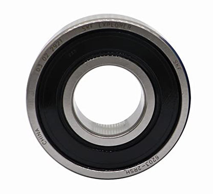 2PACK SKF Brand Bearings 6203-2RSH 17X40X12MM Double Rubber Seal Bearings