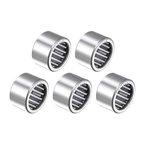 uxcell SCE1210 Needle Roller Bearings, Drawn Cup Open End, 3/4-inch Bore 1-inch OD 5/8-inch Width 12800N Static Load 17500N Dynamic Load 5pcs - size: 3/4x1x5/8"