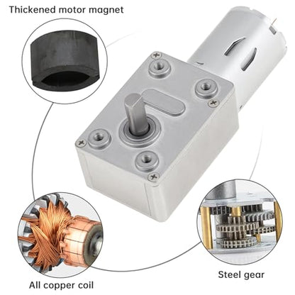 Worm Gear Motor 12V 160RPM Electric High Torque Rotation DC Motor