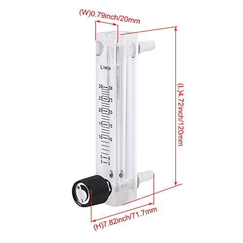 Oxygen Rotameter | Flow Range: 3-30 LPM | with Flow-Control Knob