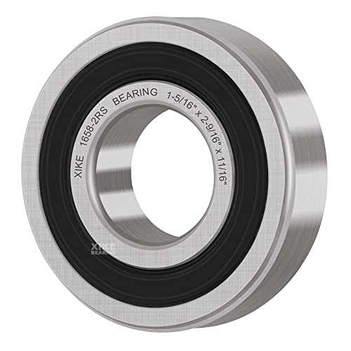 XIKE 4 Pcs 1658-2RS Bearings 1-5/16"x2-9/16 x11/16, Double Rubber Seals. - size: 1658-2RS Size 1-5/16"x2-9/16"x11/16"