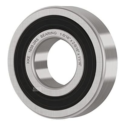 XIKE 4 Pcs 1658-2RS Bearings 1-5/16"x2-9/16 x11/16, Double Rubber Seals. - size: 1658-2RS Size 1-5/16"x2-9/16"x11/16"