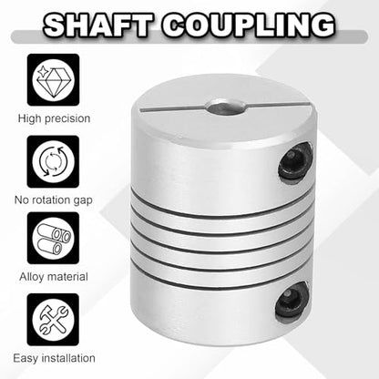 MECCANIXITY 2Pcs Flexible Couplings 5mm to 8mm Aluminum Alloy Coupler - size: 5mm to 8mm
