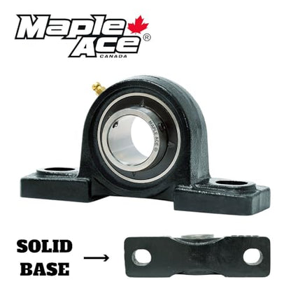 MAPLE ACE 122043, 122044 Pillow Block Bearing Compatible with/Replacement for Grassshopper (Qty 1)