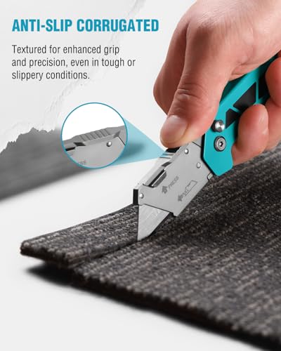 WORKPRO Box Cutter, Utility Knife, Blue - color: Blue