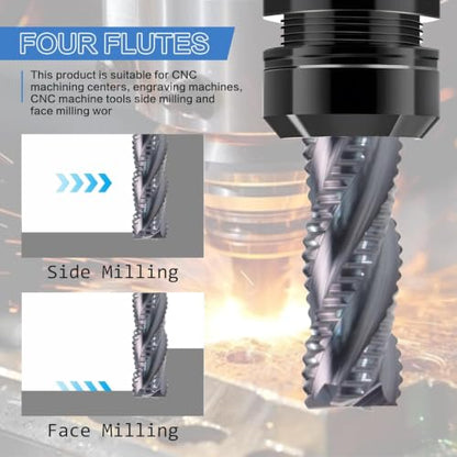 NZ 1/4" 4-Flute Roughing End Mill - size: 1/4*3/4*2-1/2*4F