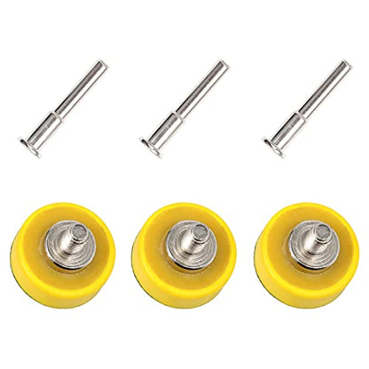 3 PCS Hook and Loop Sanding Discs Pad Kit 1 Inch Drill Attachment Backing Pads Hook and Loop Backing Pads with 1/4-Inch Shank Drill Adapter for Polishing - size: 3 Packs