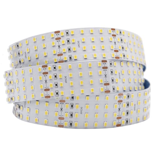 2835 White High CRI 90 LED Strip Light - Bright Color Quad Row Flexible LED Tape Lights 24V- IP20-3,530 lm/m for LED Industrial and Photographic Lighting (1m/3.28' Daylight White) - size: 1m/3.28' Daylight White