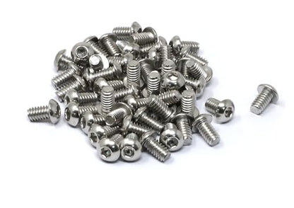 iexcell 50 Pcs 1/4-20 x 7/16" Stainless Steel 304 Hex Socket Button Head Cap Screws Bolts Kit - size: 1/4-20 x 7/16"