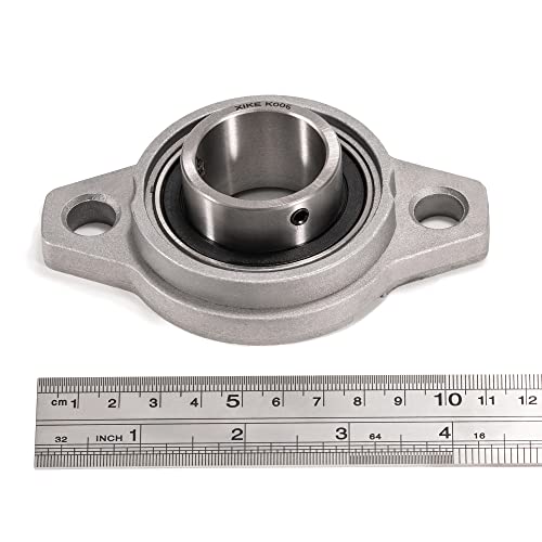 XIKE 4 Pcs KFL006 Mounted Pillow Block Bearings Bore 30mm/1.18inch. - size: KFL006 Bore 30 mm