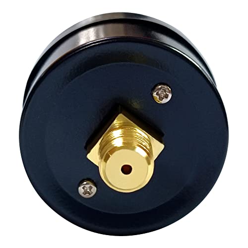 Beduan Air Pressure Gauge for Air Compressor 1-1/2" Dial Center Back Mount, 1/8" NPT,0-200 Psi - size: 1/8" NPT, style: 200 Psi
