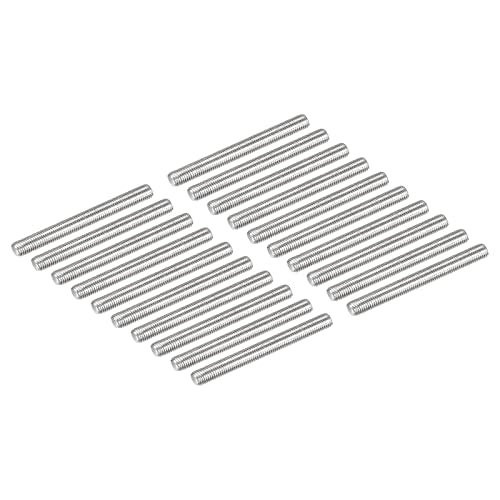 DMiotech 20 Pack M3 x 30mm Fully Threaded Rod 304 Stainless Steel Right Hand Threads Rod Bar Studs Clamps and U-Bolts - size: M3 x 30mm