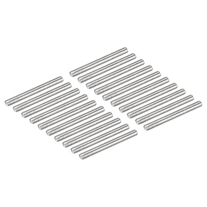 DMiotech 20 Pack M3 x 30mm Fully Threaded Rod 304 Stainless Steel Right Hand Threads Rod Bar Studs Clamps and U-Bolts - size: M3 x 30mm