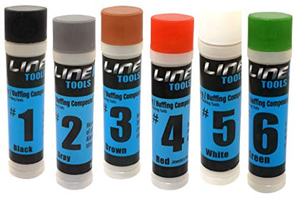 6pc Metal Polishing Compound Set, Buffing Bar, 4oz - size: 6 Pack, Large