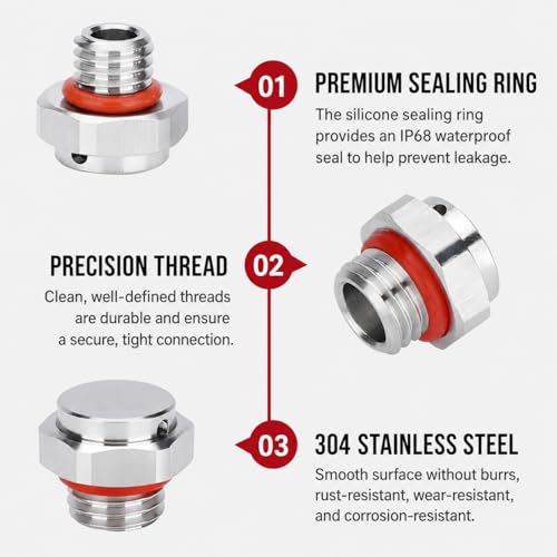 1/4 NPT Stainless Steel Waterproof Breather Valve – Pressure Relief & Ventilation for Hydraulic/Pneumatic Systems, Industrial Enclosures | Dustproof, Rustproof - size: 1/4" NPT Male