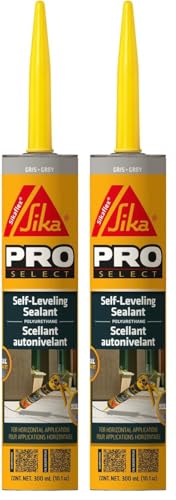Sikaflex Self Leveling Polyurethane Sealant, Gray | Accelerated Curing | For Concrete Joints | 29 fl. oz | Pack of 2 - color: Gray, size: 29 fl. oz (Pack of 2)